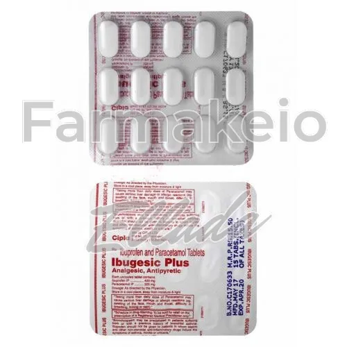 ibuprofen + acetaminophen (ιβουπροφαίνη + ακεταμινοφαίνη) χωρίς ιατρική συνταγή