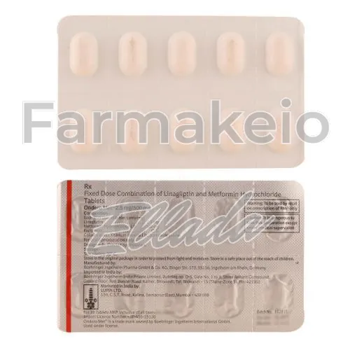 linagliptin + metformin (λιναγλιπτίνη + μετφορμίνη) χωρίς ιατρική συνταγή